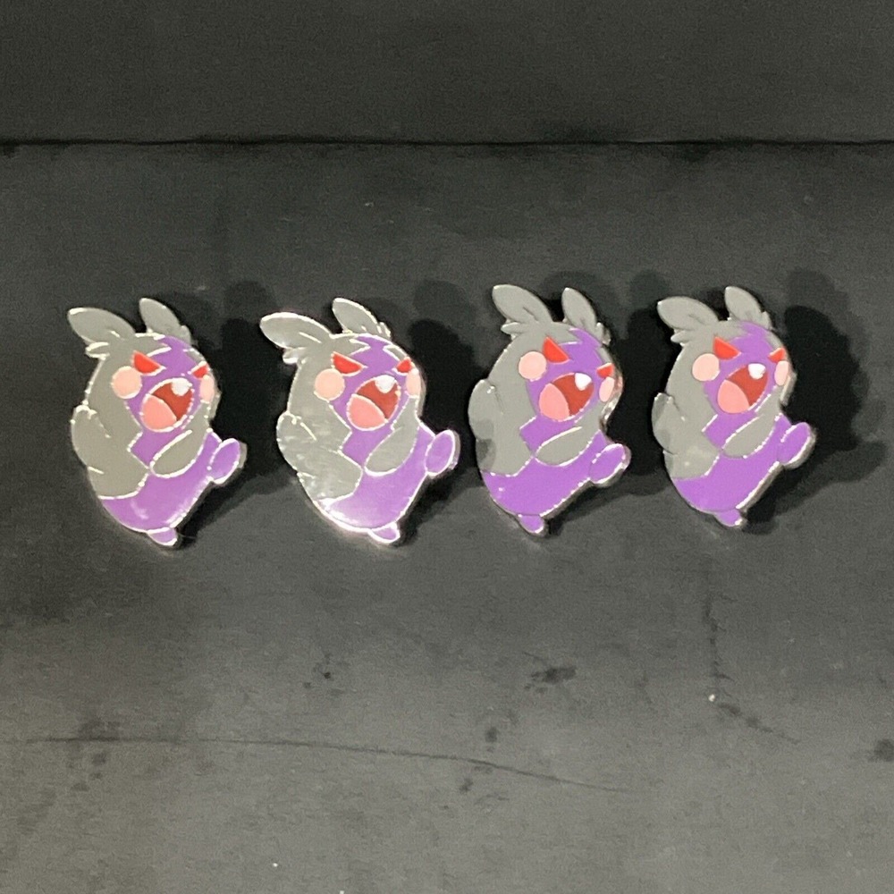 Pokemon Center Morpeko Hangry Mode Enamel Pin. Lot of‎ 4, TCG Accessories